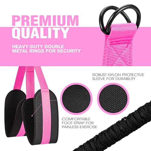 Pull Up Assistance Bands, Resistance Bands for Pull Up Bar Workout, Adjustable Heavy Duty Pull Up Assist Equipment with 4 Assistance Bands, Home Gym Fitness Exercise Strength Training - color: Red