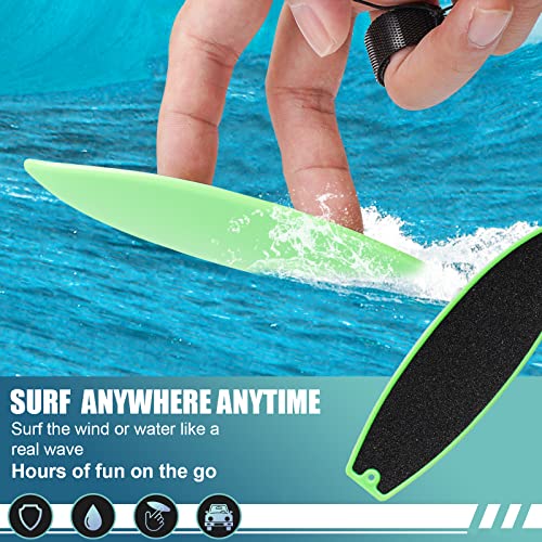 4 Pack Finger Surfboard for Car Ride - 1.4" x 4.5" Pro Air Fingerboard, Fun Keepsake Toy Gifts for Teens, Ideal Birthday & Travel Stocking St - color: Blue Green Yellow and Red