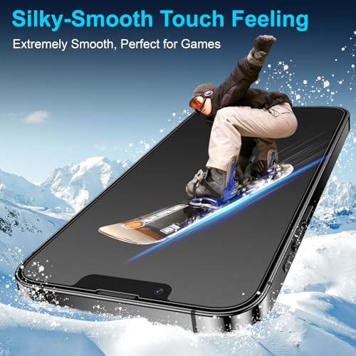 Mothca 2 Pack Matte Glass Screen Protector for iPhone 17e / 16e / iPhone 14 / iPhone 13/13 Pro 6.1" [Auto Fit Box Dust-Free] Full Coverage Anti-Glare & Anti-Fingerprint Tempered Glass,Smooth as Silk - size: iPhone 17e/16e/14/13/13 Pro-6.1 Inch