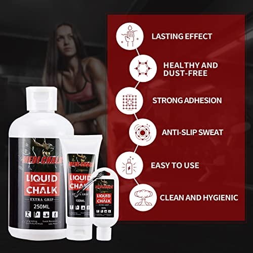 Liquid Chalk, Sports Chalk, Hand Grip Chalk,Weightlifting Chalk,Gym Chalk,Work Out Chalk for Cross Training, Powerlifting,Pole Dance - style: 100ML