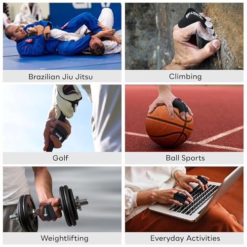 LIONTEK Double Flow Finger Sleeve V3 Pair — Joint Support & Compression for Activity, BJJ, Fitness, Volleyball, Basketball, and More (Medium) - size: Medium