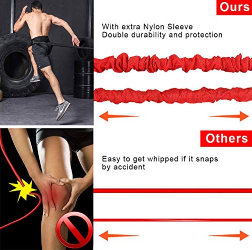Resistance Training Rope Explosive Force Bounce Physical Training Resistance Rope Improving Speed, Stamina and Strength - color: 16.4ft Elastic rope