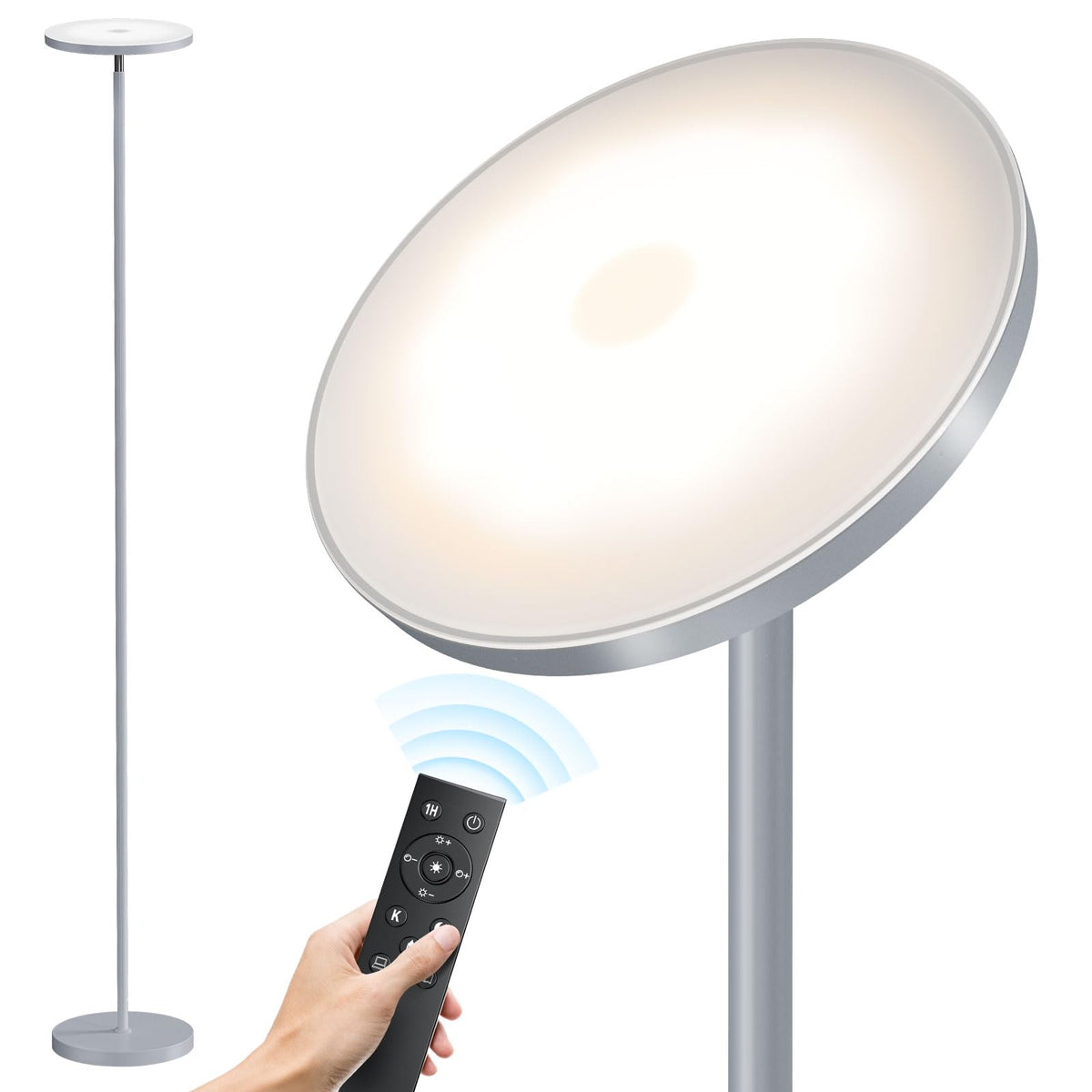 SUNMORY Floor Lamps for Living Room，LED Standing Lamp with Remote Control