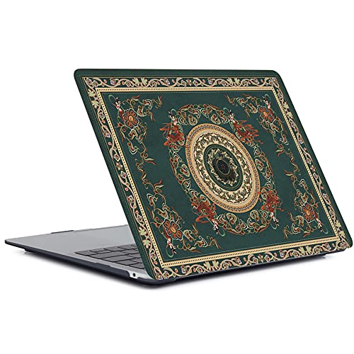 MacBook Air 13 Inch Laptop Case Compatible With 2010-2017 Models A1466 A1369 - Plastic Hard Shell Cover & Keyboard Skin - Dark Green - color: 1319 Dark green, size: Air 13" 2010-2017(A1369/A1466)