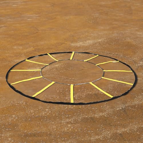 Agilitys Training Ladder, Circular 12 Rungs Nylon Speed and Agilitys Trainer Training Equipment for Soccer Basketball