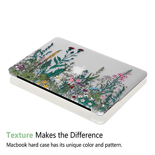 Case for MacBook Pro 14-inch Laptop M5 M4 M3 M2 M1 A3427 A3426 A3434 A3112 A3185 A3401 A2918 A2992 A2779 A2442 2026-2021 Release, Hard Shell&Keyboard Cover&Screen Protector&Webcam Cover, Garden Flower - color: Midnight Green