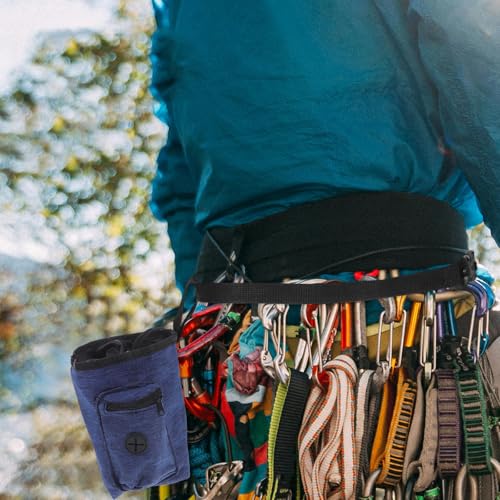Toyvian Chalk Bag for Rock Climbing and Bouldering with Anti-Slip Polyester Fabric, Drawstring Closure, Removable Waist Belt, Suitable for Outdoor Climbing and Gymnastics