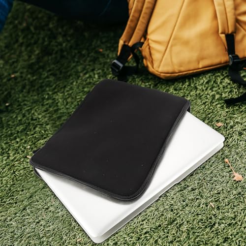 Lurrose Neoprene 13-inch Laptop Sleeve Bag for Notebook and Tablet, Anti-Shock Inner Bag with Anti-Scratch Protection, Portable Office Storage Case in Black