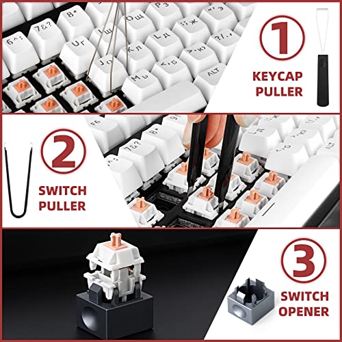 RUNJRX Keyboard Switch Lube Kit GPL 205G0 0.53oz/15g, Switch Opener for Cherry MX TTC Holy Pandas Switch,Switch Lube Tools for Gaming Keyboard - style: Lube Kit-H