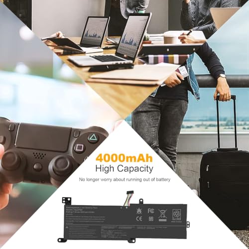 Futurebatt L16L2PB2 Laptop Battery Compatible with Lenovo IdeaPad 320-14AST 320-14IAP 320-14IKB 14ISK 15ABR 15AST 15IAP 15IKB 15ISK 17ABR 17AST17IKB 17ISK 130-14AST 330-15IKB 14AST 14IGM 14IKB 15AST - size: L16L2PB2 11.38*4.53*0.73 in