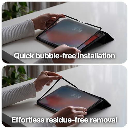 UPPERCASE GhostPaper Air Premium Detachable Paper Feel Writing Sketching Surface Screen Protector, Air-ttach Nano Suction Mounting, Compatible with iPad Pro 13" M5/M4 (2025 2024) - size: iPad Pro 13" (2024-2025)
