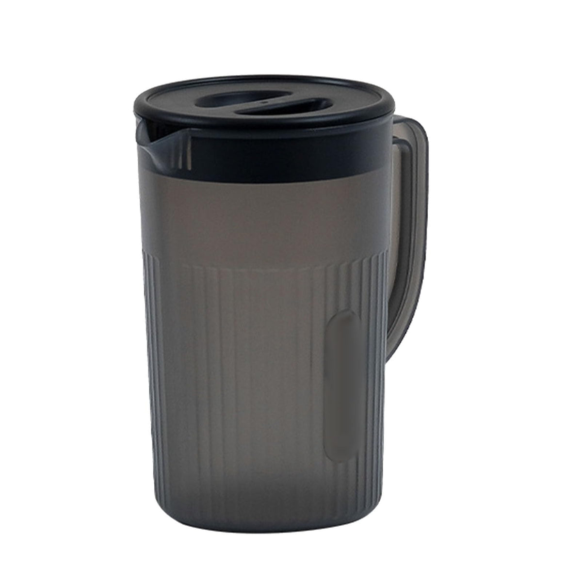Plastic Pitcher, Cold 2.7L High Temperature Resistant Large Capacity Durable with Lid for Tea Drink (Black)
