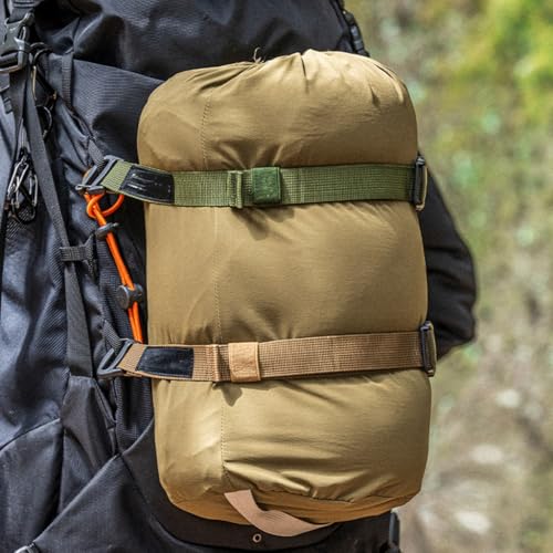 Quickly Detaches Lashing Strap Durability Outdoor Gears Attachments for Backpacks Expansion - color: Khaki