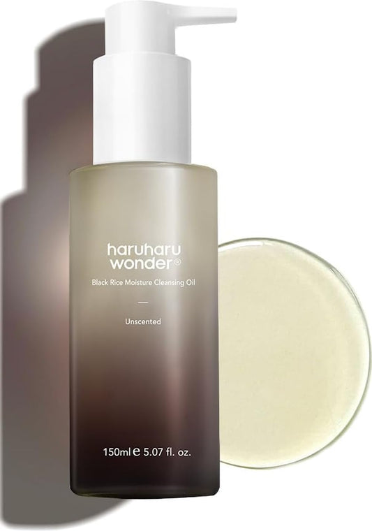 HARUHARU wonder Black Rice Moisture Cleansing Oil, 5.07 fl. oz