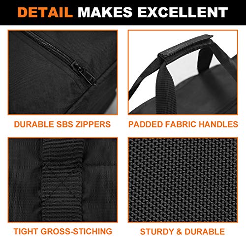 COOLBEBE 42" Sports Duffle Bag - 150L Extra Large Travel Duffel Luggage Bag | Upgrade Zipper, Sturdy & Water Resistant for Camping Moving, Black - size: 42" x 15" x 15"