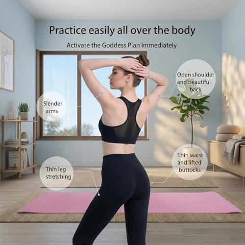 Figure 8 Resistance Band with Handles Elastic Exercise Band for Arm Back & Shoulder Workout Non-Slip 8 Shaped Resistance Band for Home Gym Yoga Pilates Stretching & Physical Therapy 3Pack - color: Blue Pink Purple