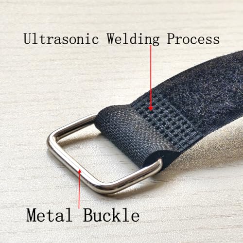 36 inch Cable Strap with Buckle - 16 PACK Hook and Loop Fastening Straps - Adjustable Nylon Extend Securing Strap - size: 1 x 36 in