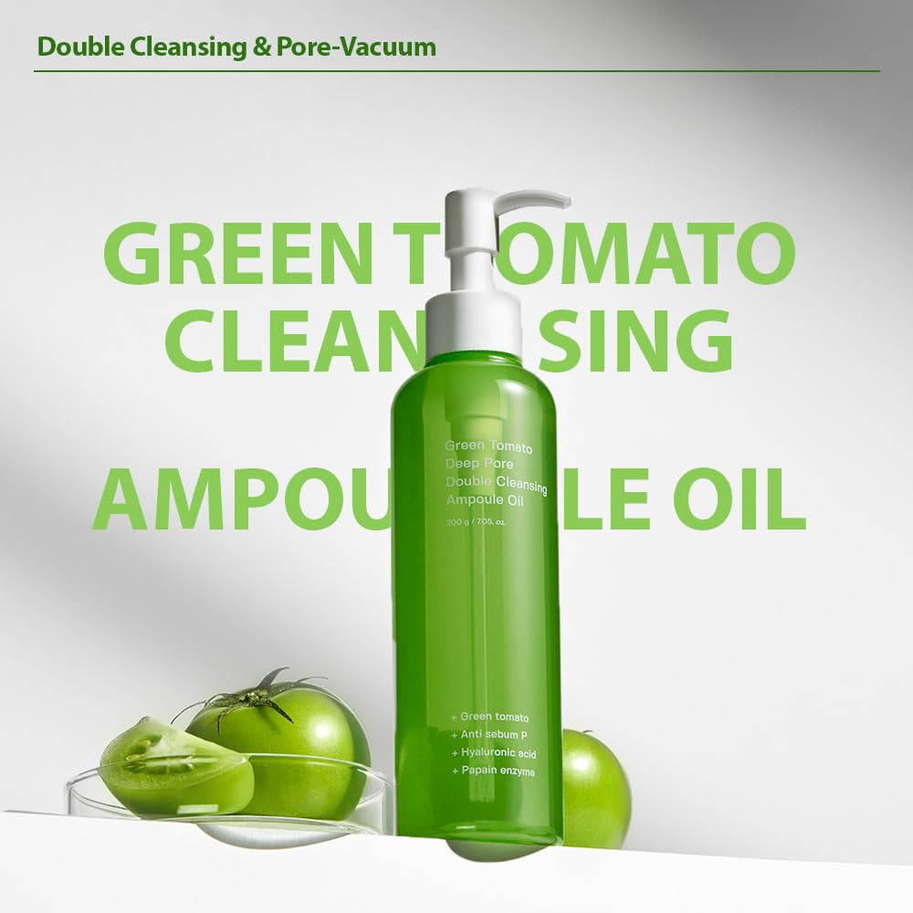 SUNGBOON EDITOR Green Tomato Cleansing Oil, Makeup Remover, 7.05 fl.oz