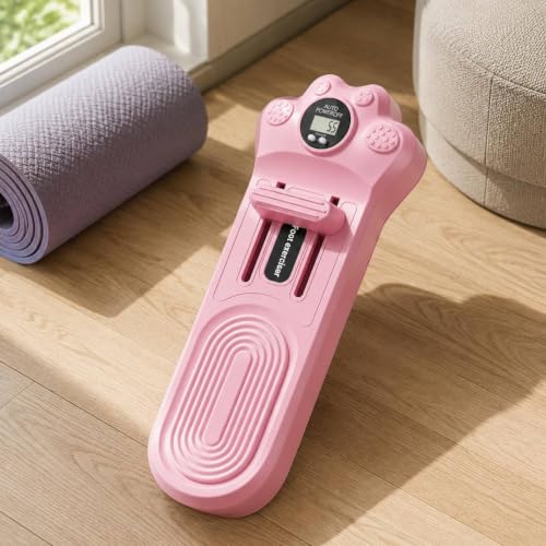 Foot Exercise Toe Training Device Arch Supporter with Digital Repetition Count Display Polypropylene Build Suitable for Daily Routine Gym Exercise - color: Lavender Purple