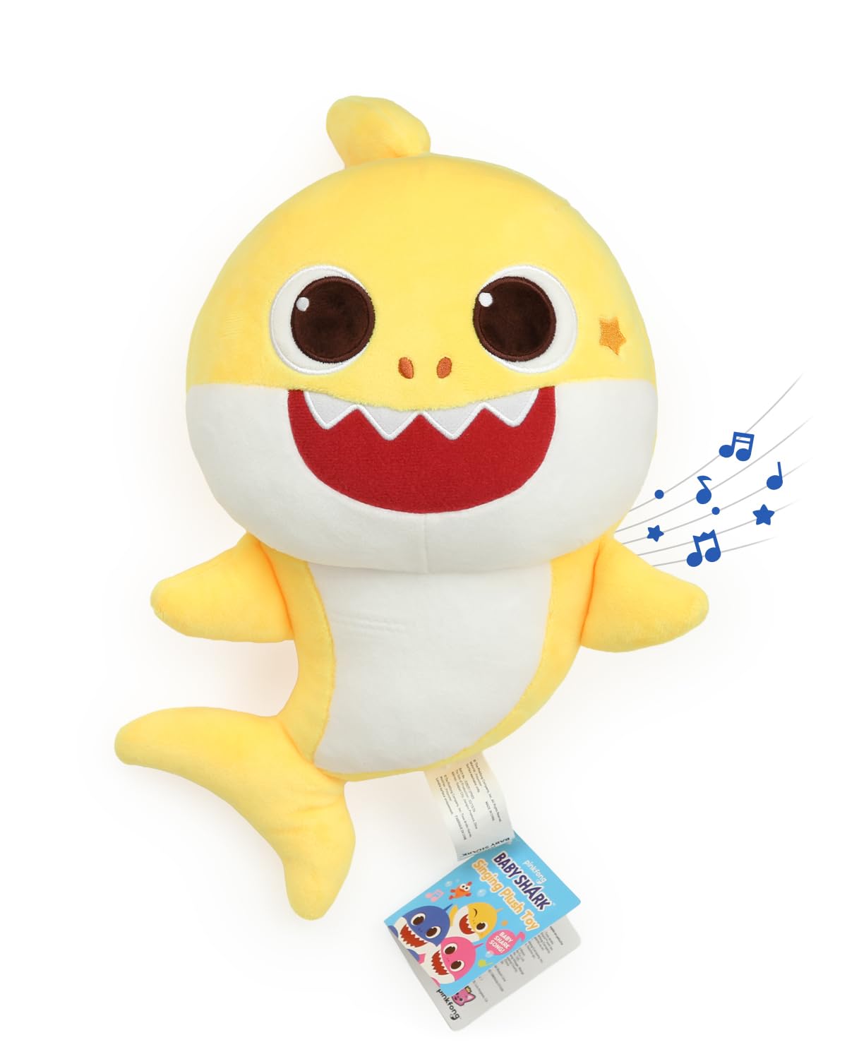 Pinkfong Baby Shark Singing Plush Toy - 13" Soft Huggable Stuffed Animal, Washable, Interactive Musical Toy, Baby and Toddler Gift, Ages 18 Months+