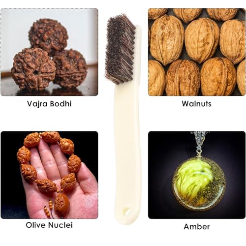 2pcs Climbing and Bouldering Brush Long Handle Firm BouClder Cleans Tool Easy Use Firm - color: Brown Small