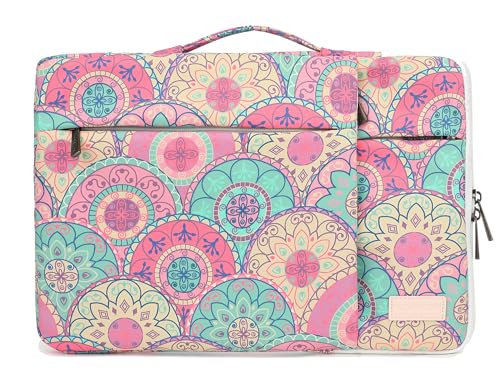 360° Protective Laptop Sleeve Case Bag with 2 Pockets,Handle and Luggage Strap for iPad 12.9 inch,MacBook Pro Air 13" and 12.5 inch-13.3 inch Screen Laptop (Bandanna) - color: Bandanna, size: 12.5 inch-13.5 inch