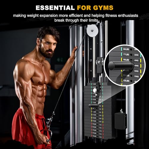 EVERYMATE Weight Stack Pin, Gym Pins for Weight Stack Machine, Weight Stack Extender Pin for Commercial Gym and Home Gym, Strength Training Equipment Attachments - color: ‎Dia:8mm Length:110mm（2 pack）