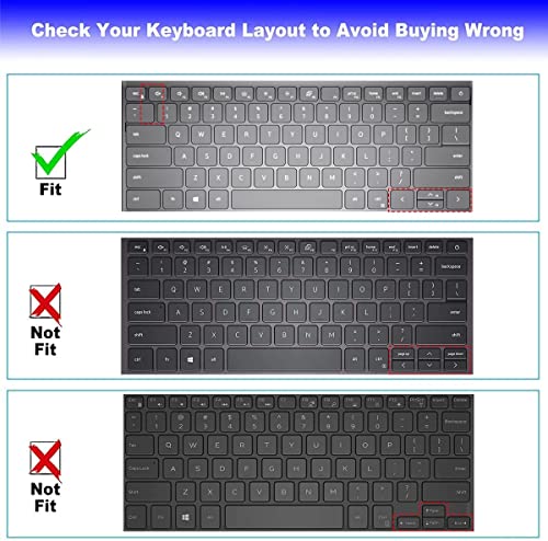 Keyboard Cover for Dell Inspiron 16/Inspiron 16 Plus 5630 5635 5620 5625 7635 7630 7620 16-inch Laptop, Inspiron 14 5430 5435 7430 7435 5420 5425 7420 7425 7415 14 inch Laptop Keyboard Skin (Clear) - color: Clear
