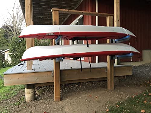 ReRackiT - Outdoor or Indoor Wall Mounted Kayak Rack, SUP Rack, Canoe Rack - Stackable - size: 1 Rack - (For Kayaks/SUPs)