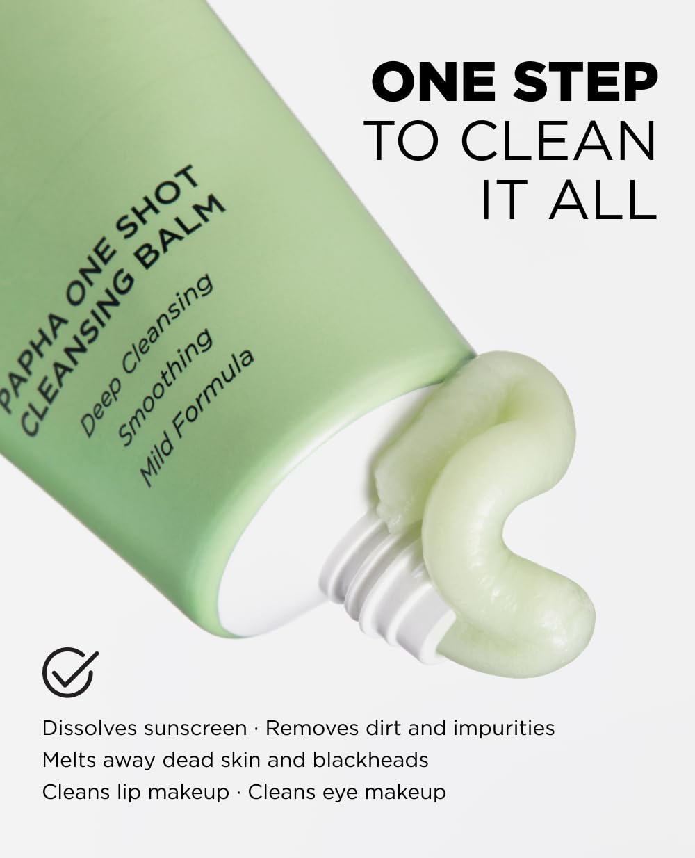 EITHER& PAPHA One-Shot Cleansing Balm, Makeup Remover, Oil Cleanser