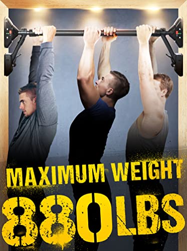Pull Up Bar/Chin up bar Upper Body Workout Bar, Super Load-Bearing: Dual Security Locking, Two-Way Support