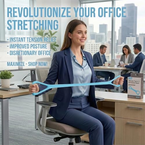 Figure 8 Resistance Band with Handles Elastic Exercise Band for Arm Back & Shoulder Workout Non-Slip 8 Shaped Resistance Band for Home Gym Yoga Pilates Stretching & Physical Therapy 3Pack - color: Blue