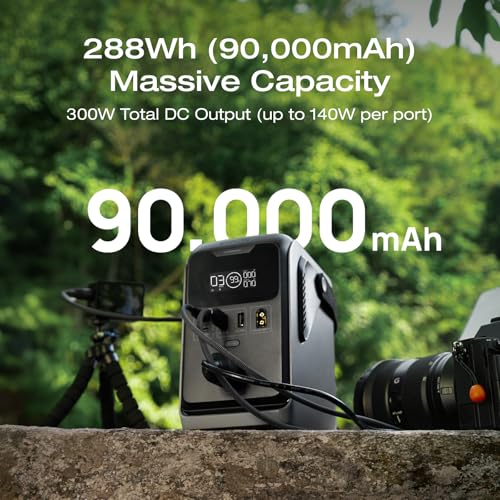 EF ECOFLOW TRAIL 300 DC Portable Power Station with Waterproof Travel Bag | 288Wh LiFePO4 Power Bank, 300W DC, Solar Generator, for Camping, Travel, and Emergency Power - style: TRAIL300+BAG