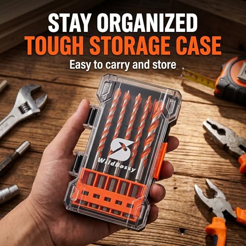 Concrete Carbide Drill Bits Hex Shank Masonry Cement Tile Drill Bit Set for Glass, Brick, Plastic, Cement and Tile, 5/32"-1/2" (10PCS) - size: 5/32"-1/2"