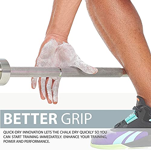 WARM BODY COLD MIND Mess Free Liquid Chalk - Gym Chalk for Weightlifting, Gymnastics, Climbing, Powerlifting - Sports Chalk - Hand Grip Chalk - style: 250+50ml