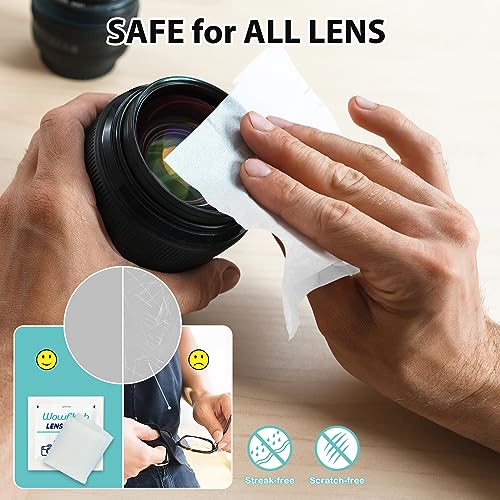200 Count Pre-Moistened Lens Wipes for Eyeglasses | Individually Wrapped Sracth-Free Streak-Free Eyeglass Lens Cleaning Wipes, Cleaner Wipes for Sunglass, Camera Lens, Goggles - size: 200 Count (Pack of 1)