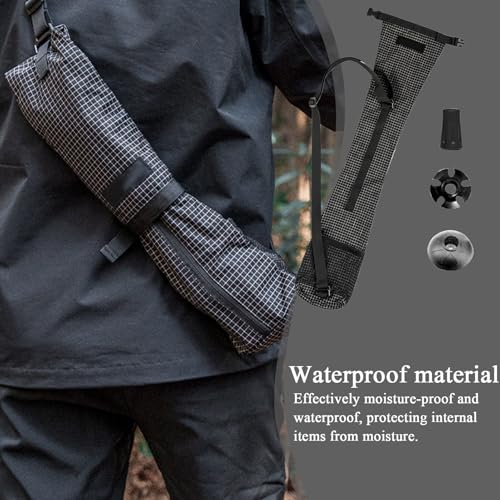 Trekking Pole Carrying Bag Adjustable Shoulder Strap Design Waterproof | Portable Lightweight Multi-Functional for Mountaining Backpacking Camping