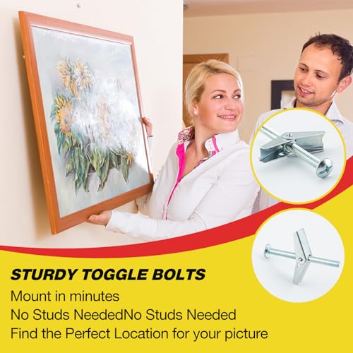 3/16" Toggle Bolts and Wing Nuts Set, 20 Pcs Hollow Wall Anchors for Drywall, Butterfly Toggle Anchors for Hanging Lamps Heavy Items,HOME MASTER HARDWARE - size: 3/16"(20pcs)