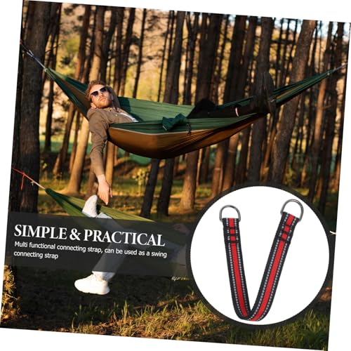 2Pcs Hammock Hanging Strap High Strength Suspension Straps for Swings Aerial Yoga Punching Bags Buckles for Outdoor Use Versatile Support Safety