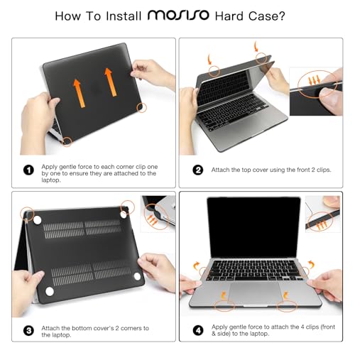 MOSISO Compatible with MacBook Air 13 inch Case M5 2026 M4 M3 M2 2025-2022 | A3449 A3240 A3113 A2681, Hard Shell&Keyboard Cover&Screen Film&Pouch for MacBook Air 13.6 inch Case, Imperial Purple - color: Imperial Purple