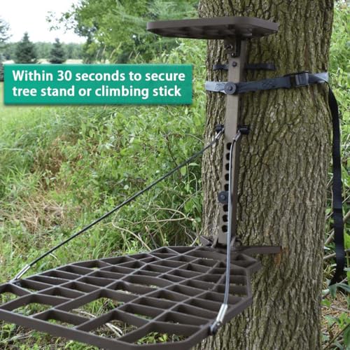 Huntury Climbing Stick Straps, Tree Stand Strap, Climbing Steps Replacement Strap, Climbing Stick Attachment, Quick, Easy and Quiet to Install, Treestand Accessessories For Hunting - style: Pack Of 2
