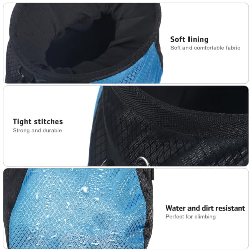 Homoyoyo Rock Climbing Chalk Bags Wear-Resistant Polyester Material Large Capacity 2 Pcs with Drawstring Closure Multi-Functional Outdoor Sports Chalk Bags for Gymnastics and Travel