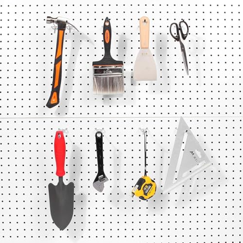 Bamboo's Grocery LoKii 60 Pack 2 Inch Silver Pegboard Hooks, 1/4" Heavy Duty Peg Board Shelving Hooks Organizer Accessories, Peg Board Tool Hangers - size: 2 Inch 60 Pack