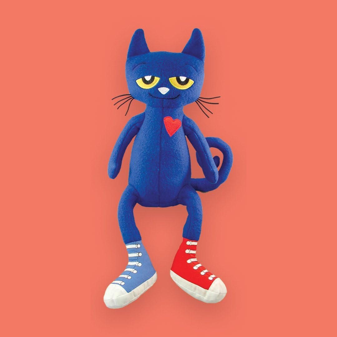 MerryMakers Pete the Cat Plush Doll, 14.5-Inch , Blue