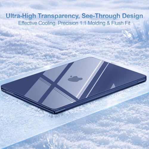 MOSISO Compatible with MacBook Neo Case 13 inch 2026 A3404 A18 Pro Chip | Scratch-Resistant Ultra-thin Protective Hard Shell Case Cover, Crystal Indigo - color: Crystal Indigo