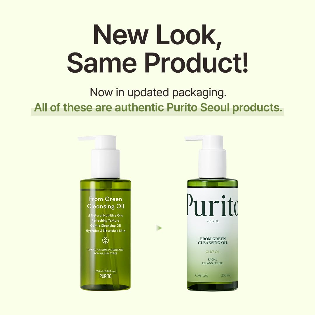 PURITO From Green Cleansing Oil for Sensitive Skin, 6.76 fl.oz