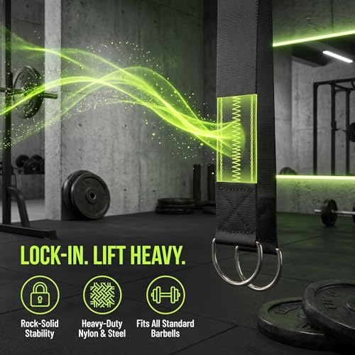 2pcs Dumbbell and Barbell Loading Straps 30 Inch Nylon Weight Plate Pullup Straps for Squat Belt and Barbell, Secure Weight Holding Attachment Reducing Downtime in Home Gym