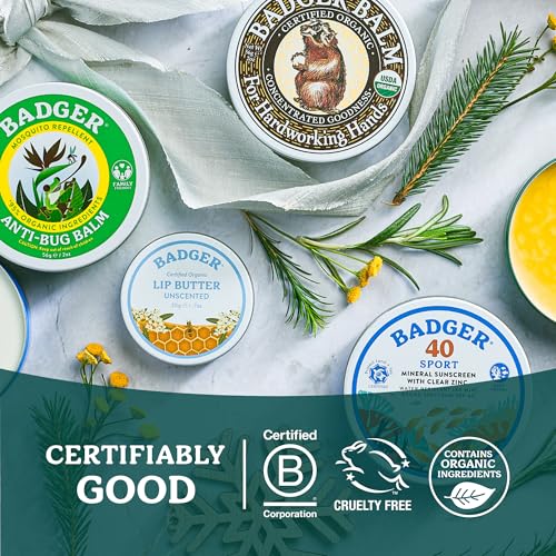 Badger Balm Unscented, 100% Organic Olive Oil & Beeswax, Fragrance Free Hand Cream, Long Lasting Sensitive Skin Moisturizer, 2 oz Tin - size: 2 Ounce (Pack of 1)