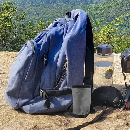 VOSAREA Outdoor Climbing Chalk Bag Scratch-Resistant Oxford Fabric for Anti-Slip Powder Storage and Fleece Material for Bouldering for Mountaineering and Rock Climbing Enthusiasts