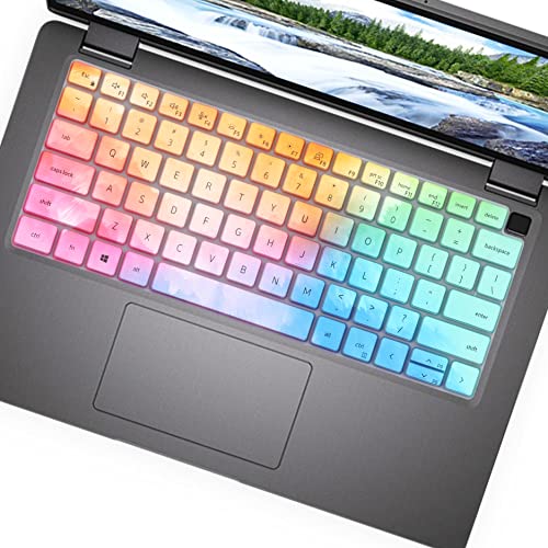 Keyboard Cover for 14 inch Dell Latitude 7430 7420 7440 7450 7410 Notebook, Latitude 5440 5431 5430 5420 3440 14", Latitude 7520 15.6", Latitude 9000 9420 9430 9510 9520 Keyboard Skin-Colorful - color: Colorful